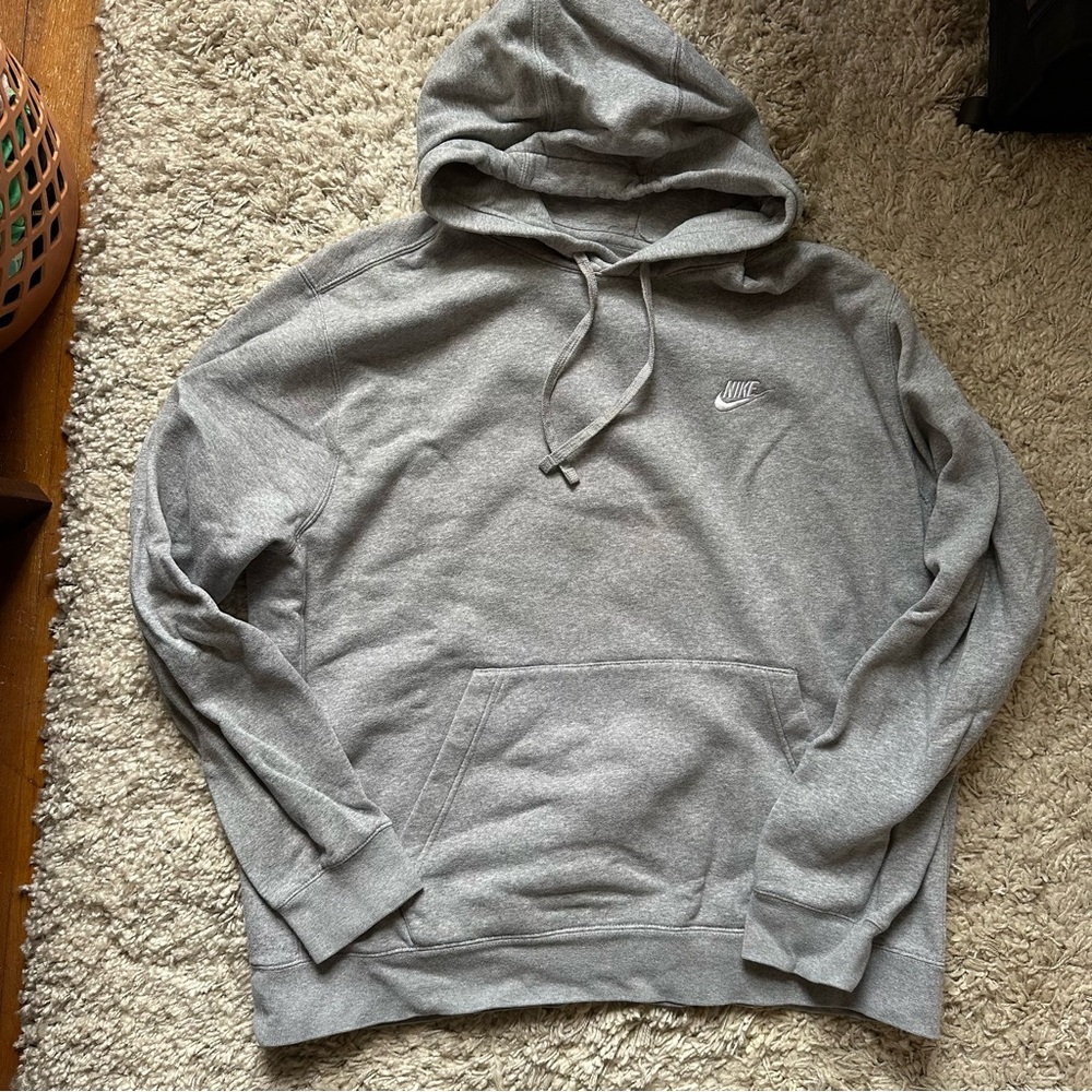 Nike Gray Sweatshirt Classic Pullover Hoodie